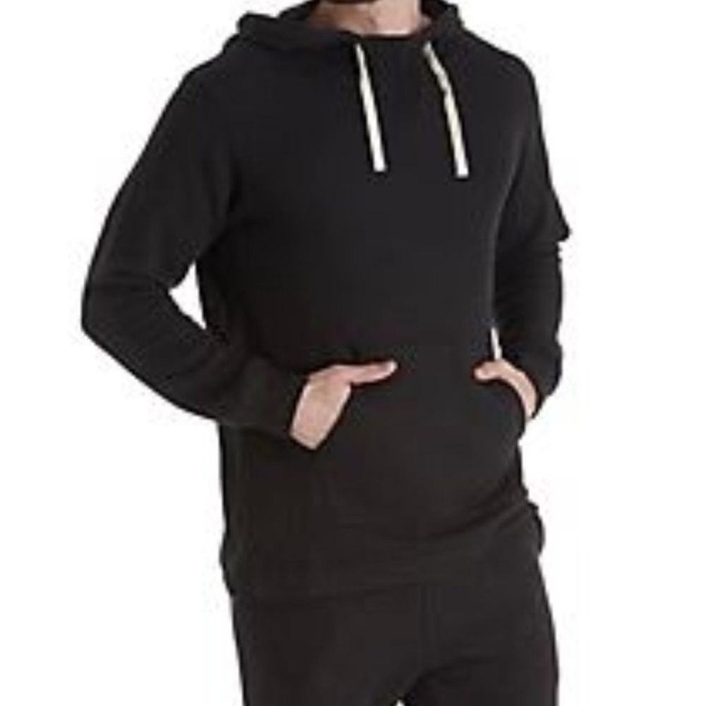 Men's Ugg Terrell Pullover Black Hoodie terry lined hooded sweatshirt Large